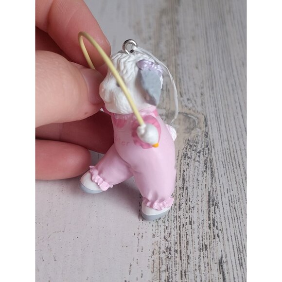Hallmark 1993 daughter sheep jump rope ornament Easter egg - Picture 4 of 7